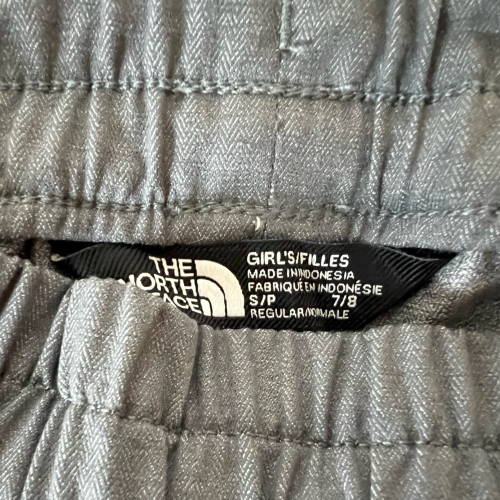 Girls The North Face Vanadis Grey Aphrodite 3.0 Capri Pants 7/8 Small - Picture 8 of 8
